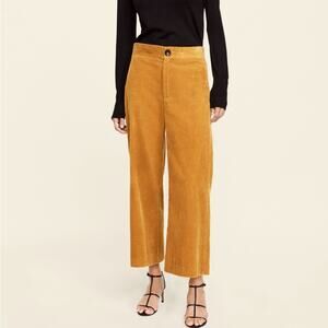 Zara Wide Leg Cropped Cords Culottes Size Medium EUC
